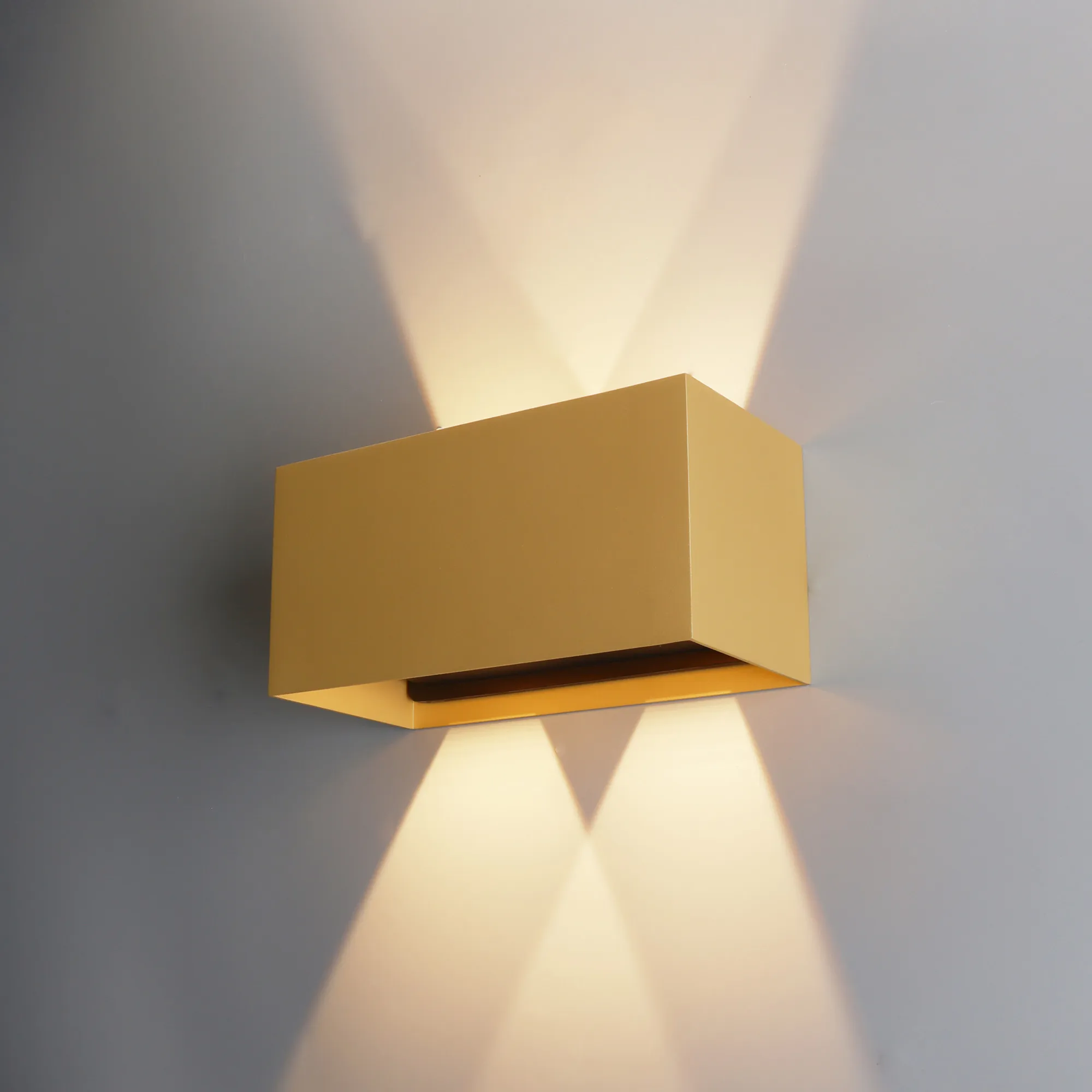 Davos Gold Exterior Lights Mantra Fusion Directional Wall Lights